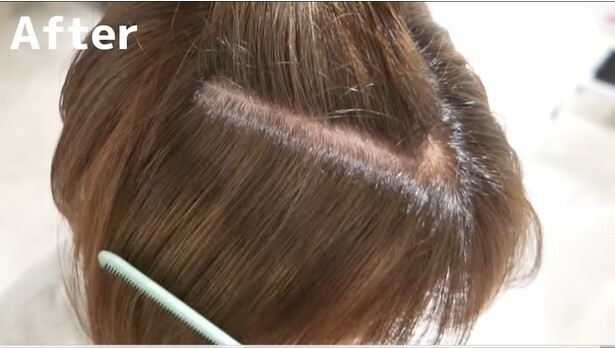 白髪はどこへ！？▶後ろからのビフォーも…（⇒次へ）