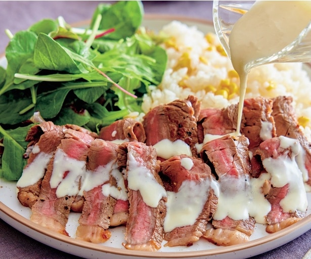 即席ローストビーフ チーズソース