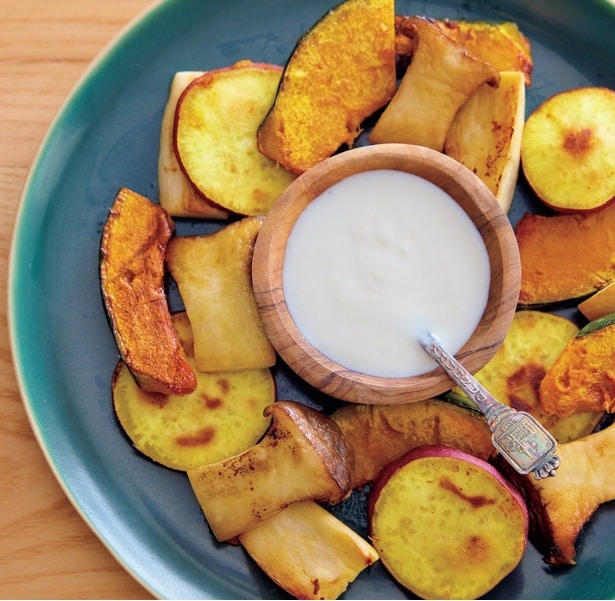 グリル野菜のサラダ シーザーソース