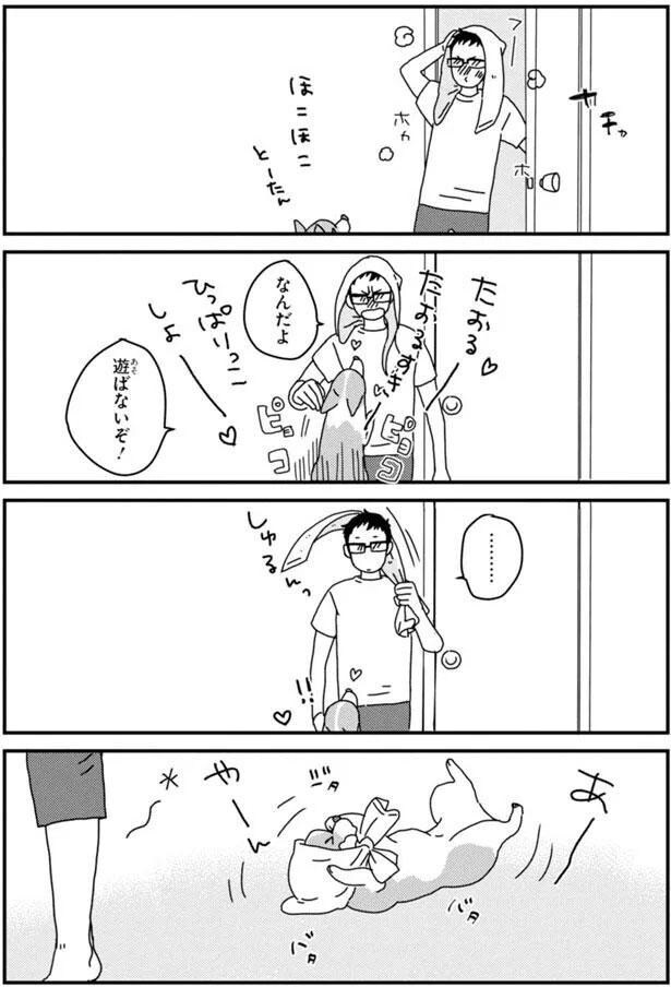 なんだよ　遊ばないぞ！