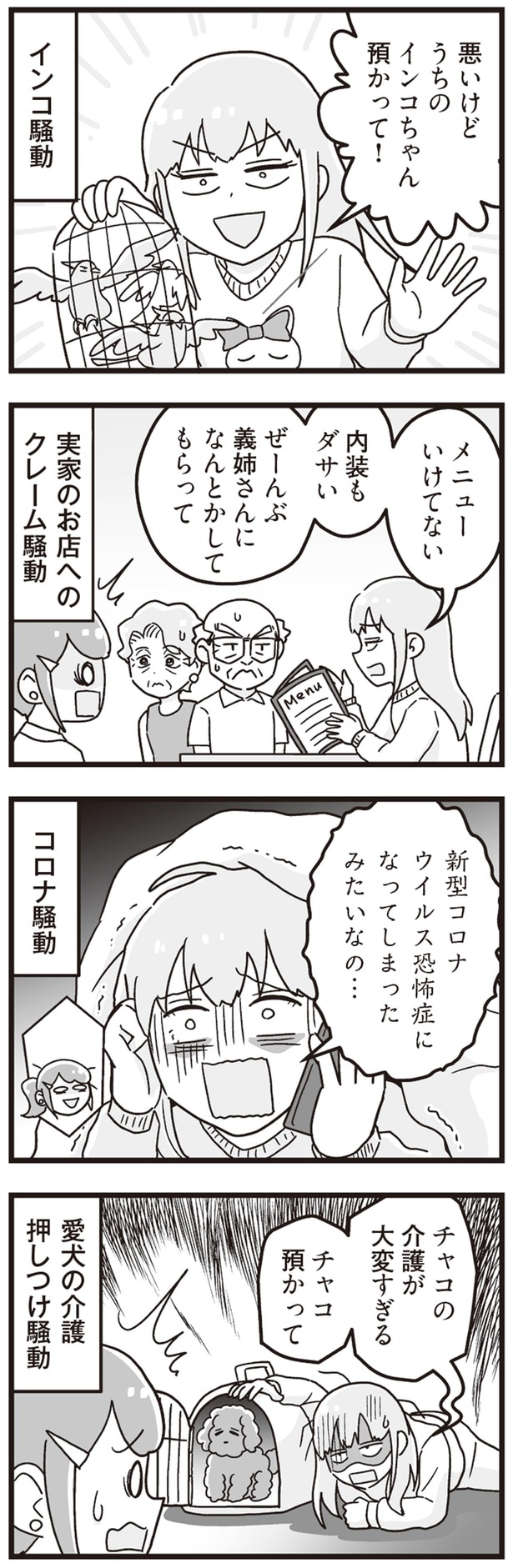 悪いけどうちのインコちゃん預かって！