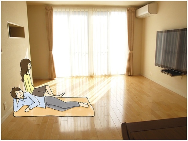 なんにもないリビング