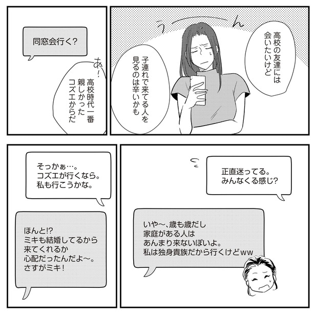 同窓会行く？
