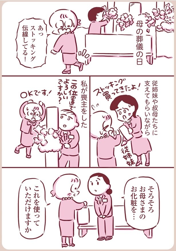 母の葬儀の日