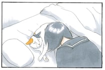 ああ～猫吸い最高。布団の中にいた猫のお腹に顔を埋める幸せ時間