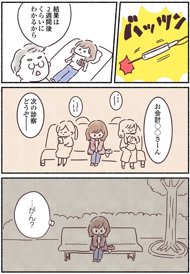 結果は2週間後くらいにわかるから