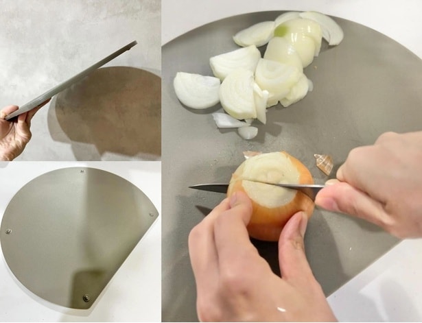 裏には滑り止めが4つついていて、滑らず使いやすい