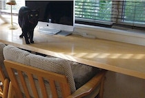 誘惑が多い在宅ワークだからこそ、仕事場には何も置かず、集中力UP！