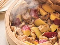 せいろでしっとり＆ジューシーな味しみおかずが完成！「とり肉とさつまいものしょうがじょうゆ蒸し」