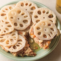 成形ゼロで手間いらずのせいろ蒸しおかず「れんこんたっぷりBigバーグ」