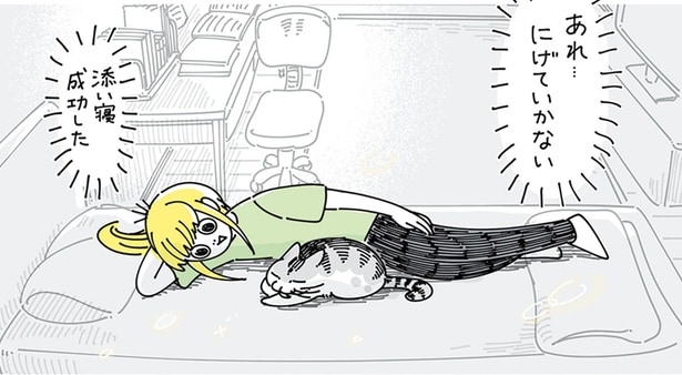 添い寝が成功したときにかぎって