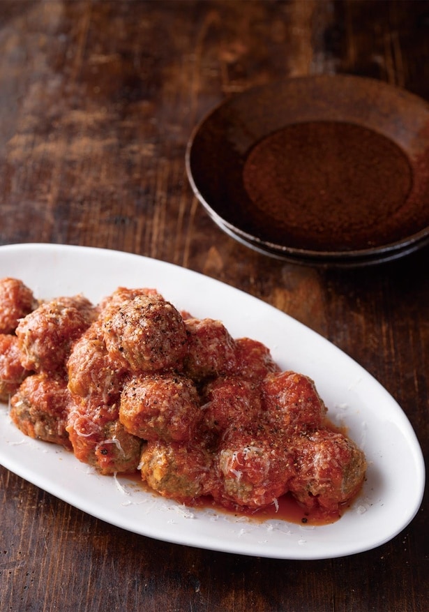 れんこんのポルペッティーネのトマト煮込み