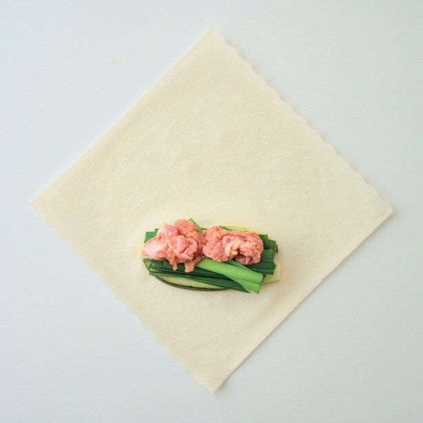 豚なすのしょうが風味春巻き