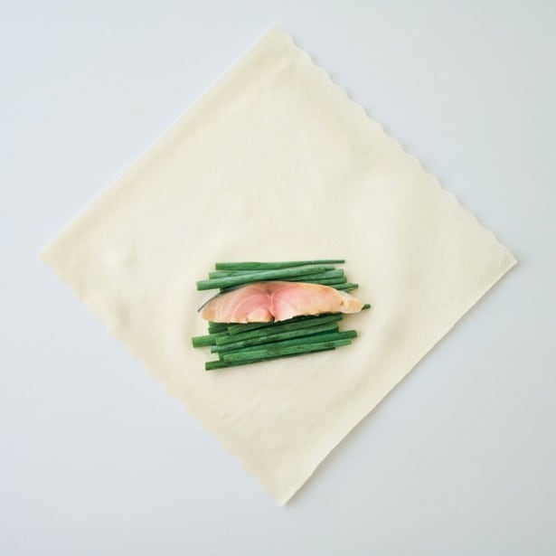 ねぎさば春巻き