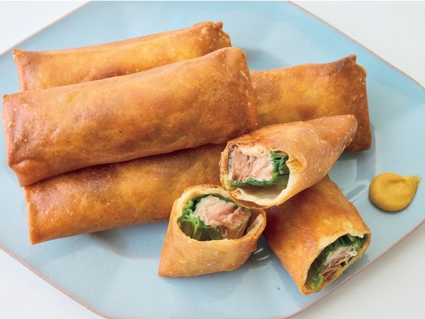 ねぎさば春巻き