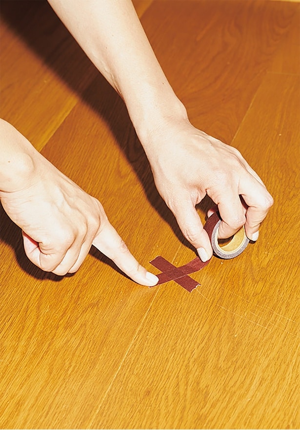 毎回同じ位置で撮影できるように