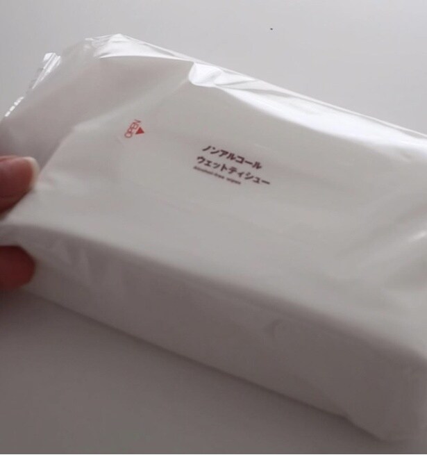 無印良品のノンアルコールウェットティシュー