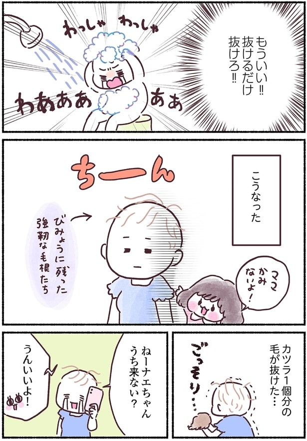 カツラ1個分の毛が抜けた…