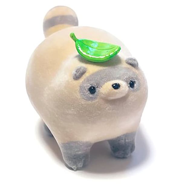 フロッキーでふわふわになったホンモノ（？）のたぬき▶後ろも…（⇒次へ）