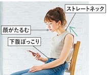 シンクに寄りかかる、背中を丸めてスマホを見る。日常生活を見直して美姿勢に！