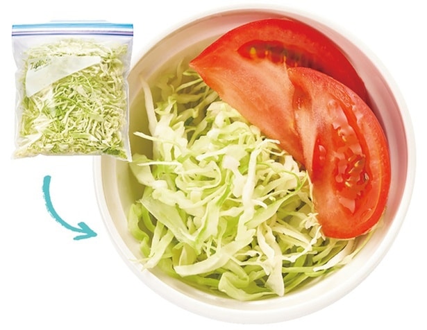 生野菜を添えるだけも十分立派な副菜