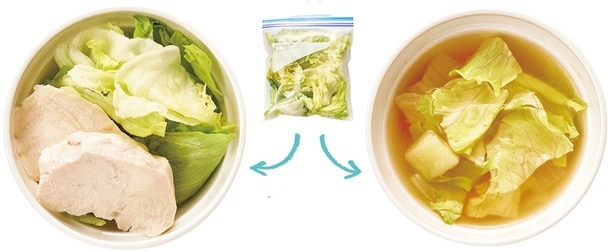 スープやサラダに