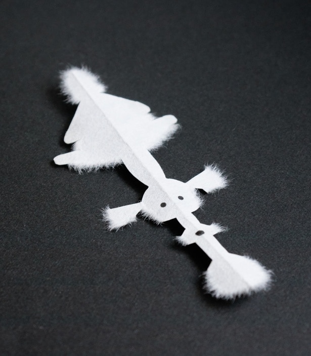 和紙で作るトイプードル（ホワイト）▶これがワンコになる！？（⇒次へ）