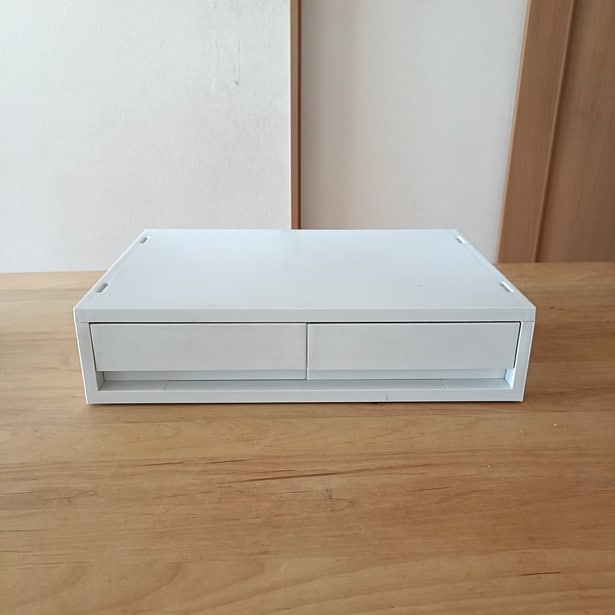 無印良品の再生ポリプロピレン入り　小物収納ケース　ワイド　小　▶組み合わせるものは