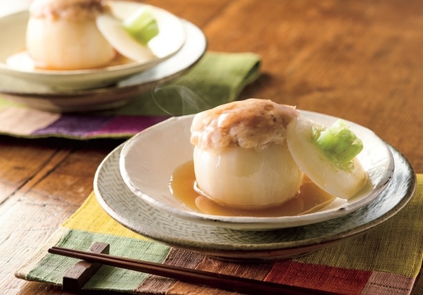 まるで料亭！の料理が電子レンジで簡単に「レンジでかぶのひき肉詰め」【山本ゆりさんの冬野菜おかず】