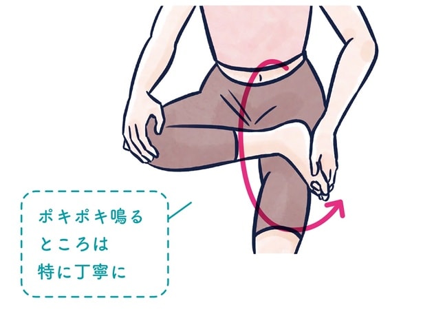 ゆっくり円を描くように