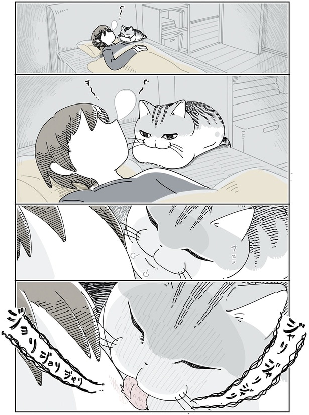 就寝中に忍び寄り