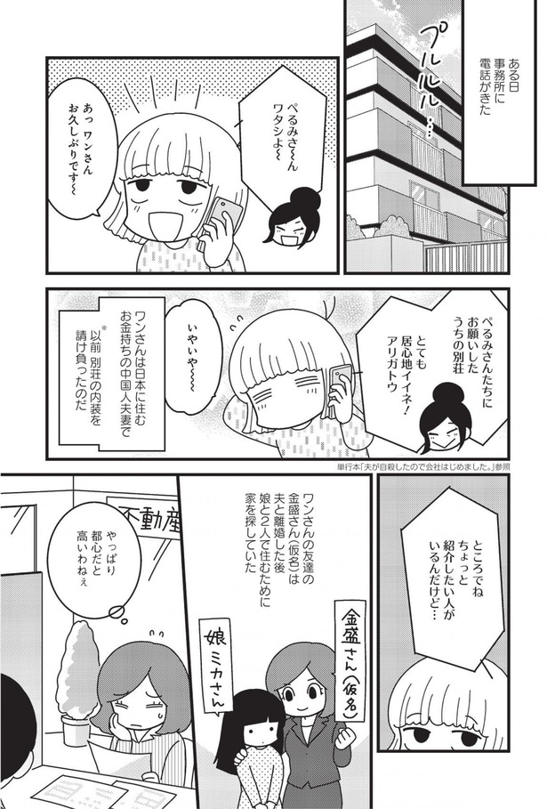 ある日事務所に電話がきた