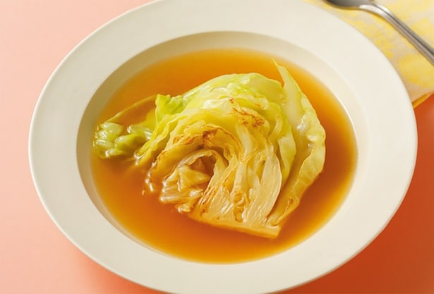 焼きキャベツのこんがりスープ