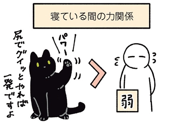 寝ている間の力関係