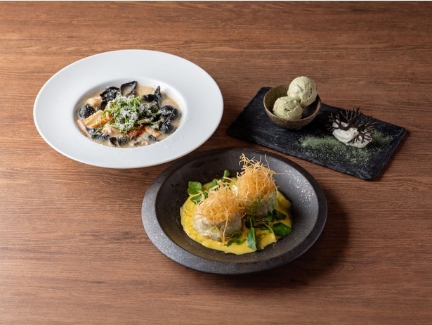 「三陸・常磐うみうまフェア」オリジナルメニュー例。