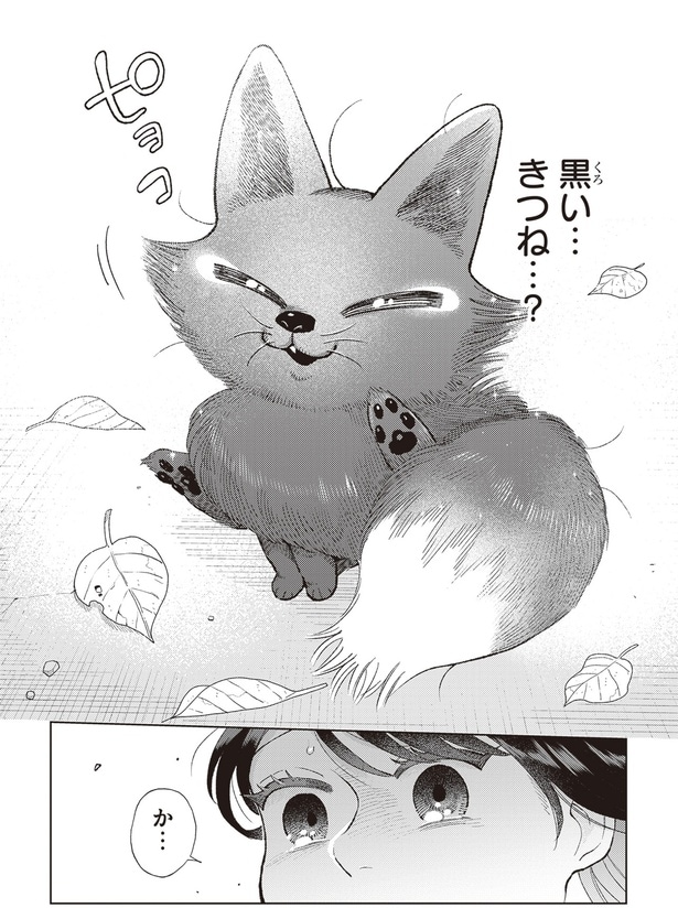 黒い…きつね…？