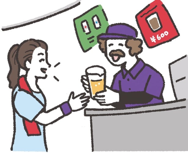 スタジアムの売店