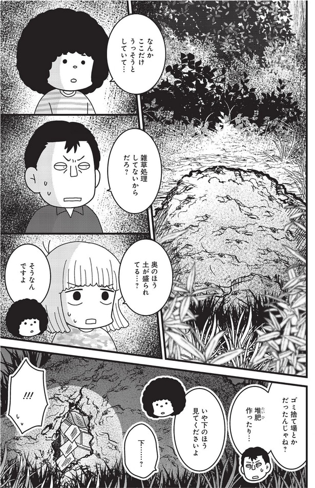 土が盛られてる…?