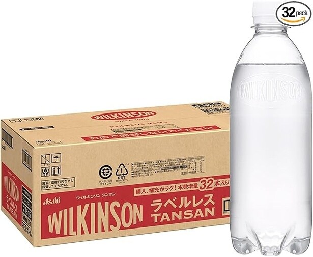 ウィルキンソン アサヒ飲料 タンサン ラベルレス 500ml×32本