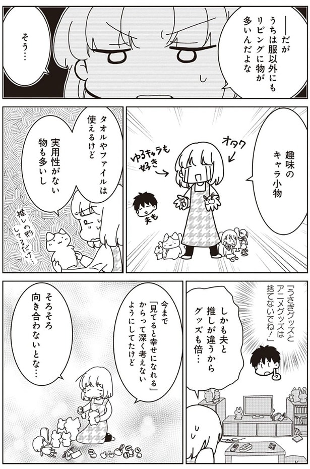 だがうちは服以外にもリビングに小物が多いんだよな