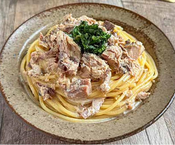 和えるだけさば缶パスタ