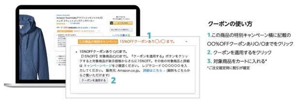 クーポンの使い方は？