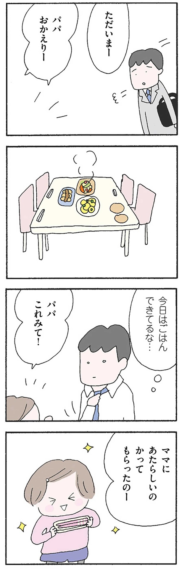 今日はごはんできてるな…