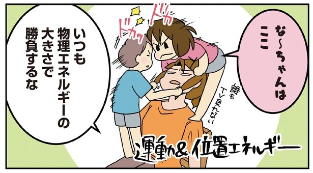 物理エネルギーの大きさで勝負するな！ ライバル心の強い姉と弟の話