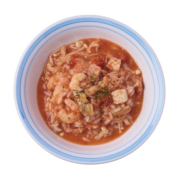 えのき1袋入った満足リゾット!