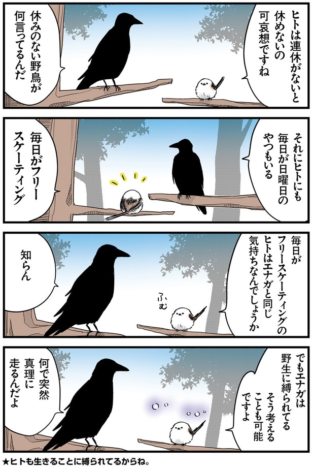 エナガは野生に縛られてる