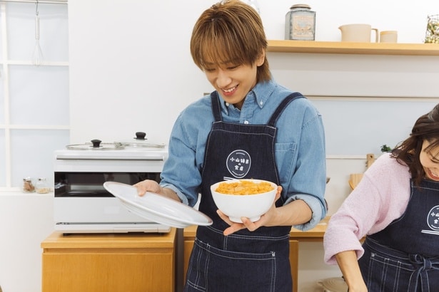 ご飯の量にビビる小山さん（笑）