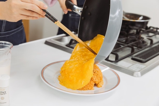 半熟卵、いい感じです！