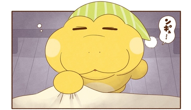 すっかり店長さんの顔になったコッペパンわに。でも夜には秘密があるようで