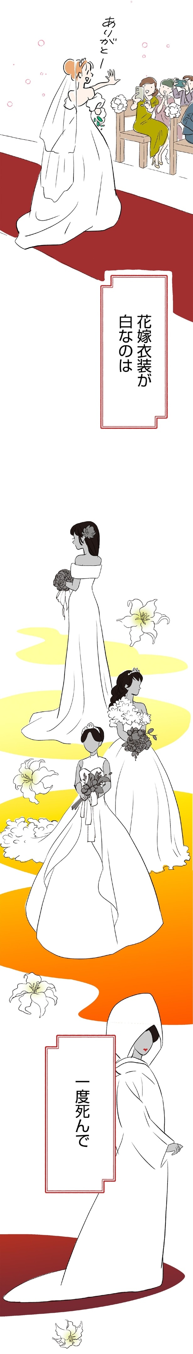 花嫁衣装が白なのは